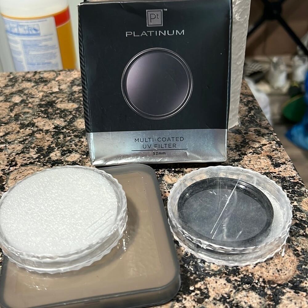 Platinum series 52mm Camera UV Filter- one in box and second not